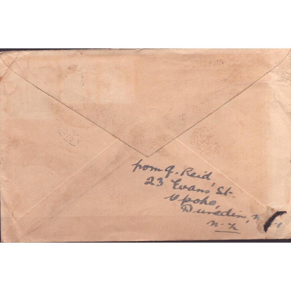 1948 New Zealand Otago Centennial FDC Illustrated Cachet Dunedin to USA - Picture 2 of 2